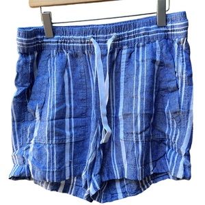 Nautica Pull On Shorts Blue & White Stripe Size XS